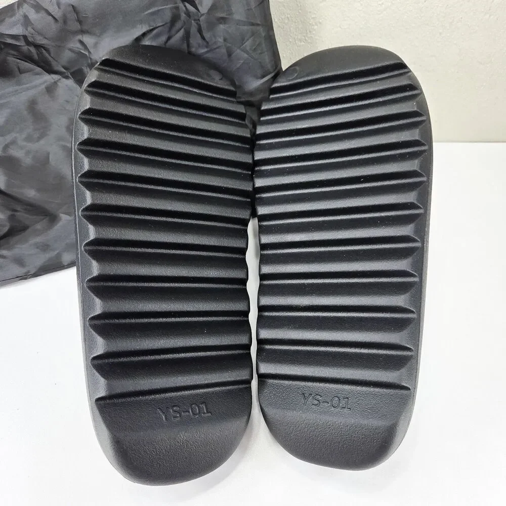 Yeezy Slide YS-01 Onyx Black Lightweight Foam Sandals HQ6448 Sz 13